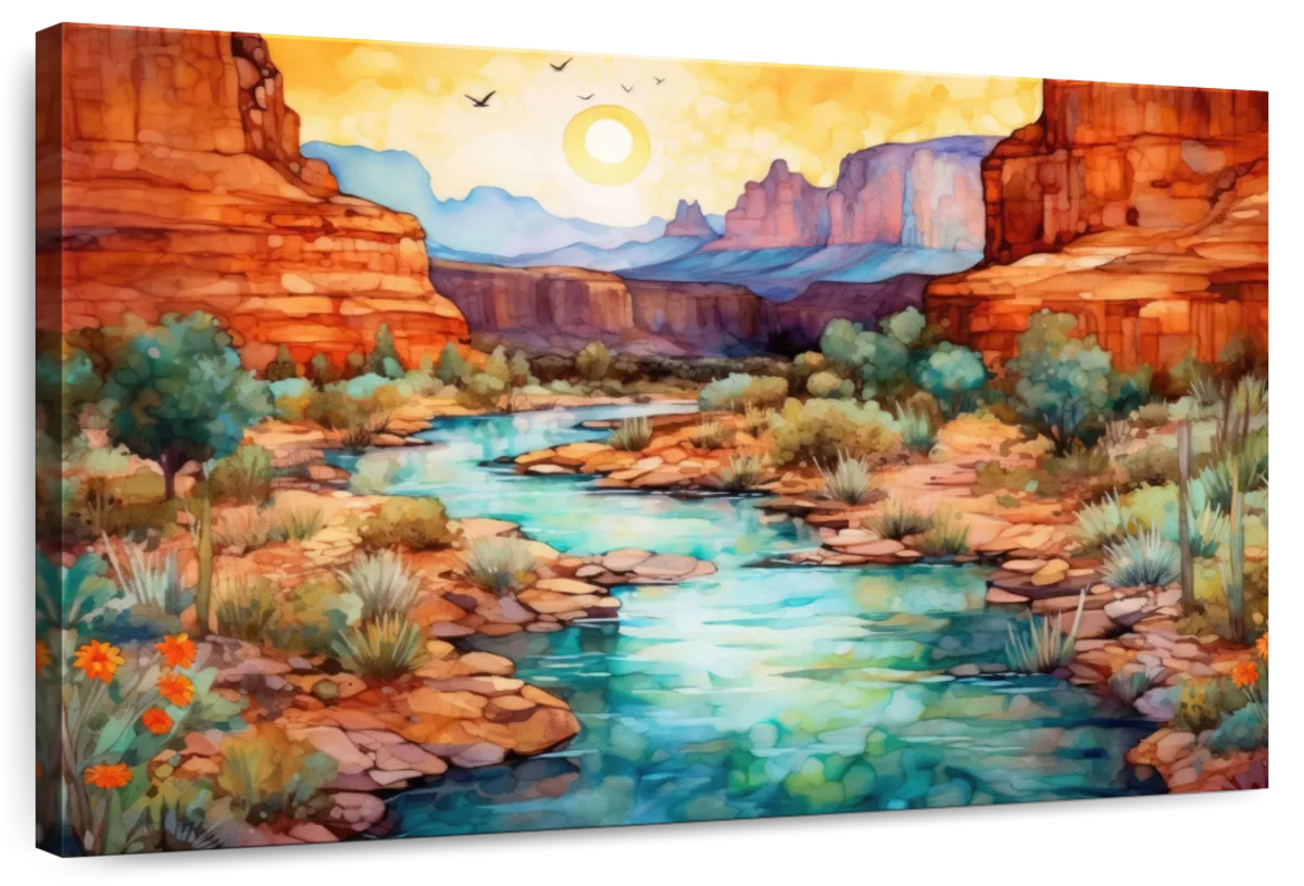 Southwest Alcohol Inks Wall Art